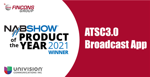Fincons wins the 2021 NAB Show Product of the Year Award