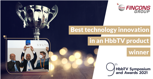 Fincons wins “Best technology innovation in an HbbTV product” Award