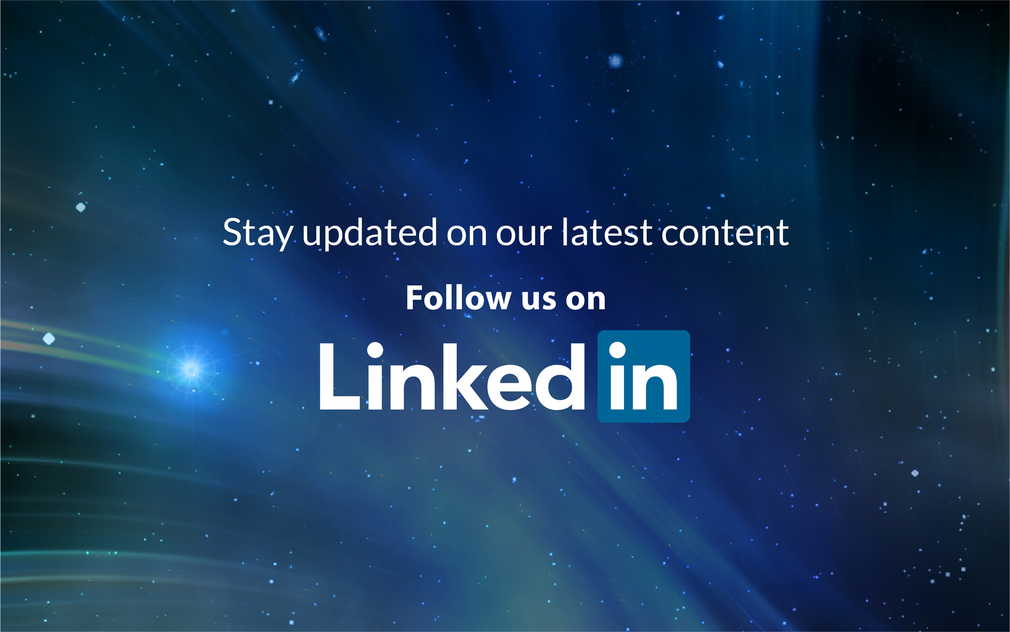 Follow us on Linkedin