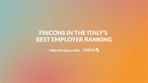 Corriere della Sera and Statista say Fincons is one of the best companies to work for